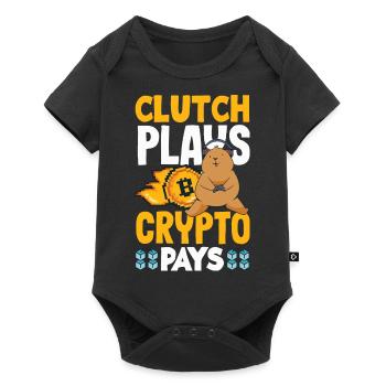 Cryptocurrency Rewards Gaming Blockchain Gamer - Baby Premium short-sleeve bodysuit - black - Front