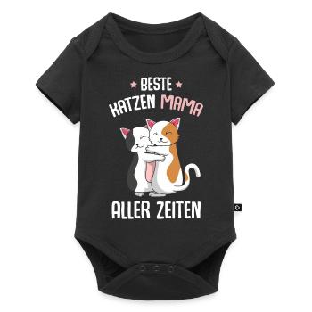 Best Cat Mom - Baby Premium short-sleeve bodysuit - black - Front