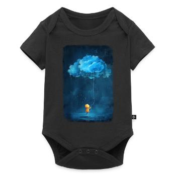 Nuage Ballon garçon - Body à manches courtes Premium Bébé - noir - Devant