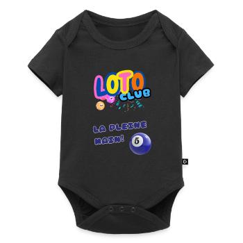 LOTO - BINGO - 5 - LA PLEINE MAIN - Body à manches courtes Premium Bébé - noir - Devant
