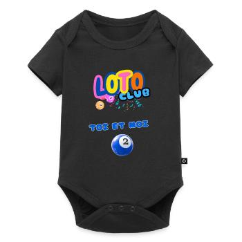 LOTO - BINGO - 2 - TOI ET MOI - Body à manches courtes Premium Bébé - noir - Devant