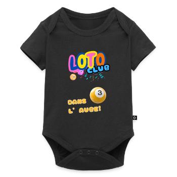 LOTO - BINGO - 3 - DANS L'AUBE - Body à manches courtes Premium Bébé - noir - Devant