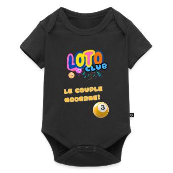LOTO - BINGO - 3 - LE COUPLE MODERNE - Body à manches courtes Premium Bébé - noir - Devant