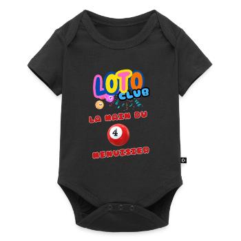 LOTO - BINGO - 4 - LA MAIN DU MENUISIER - Body à manches courtes Premium Bébé - noir - Devant