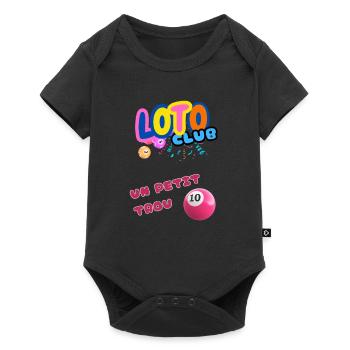 LOTO - BINGO - 10 - UN PETIT TROU - Body à manches courtes Premium Bébé - noir - Devant