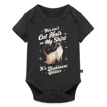 Katze Tonkanesen Geschenk - Baby Premium Kurzarmbody - Schwarz - Vorne