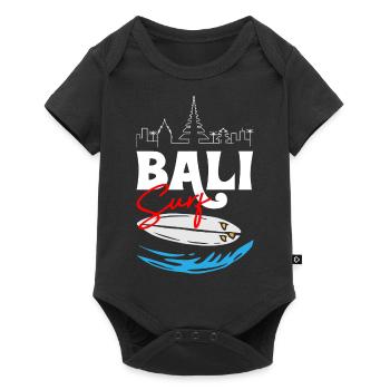 Bali Surfing - Baby Premium short-sleeve bodysuit - black - Front