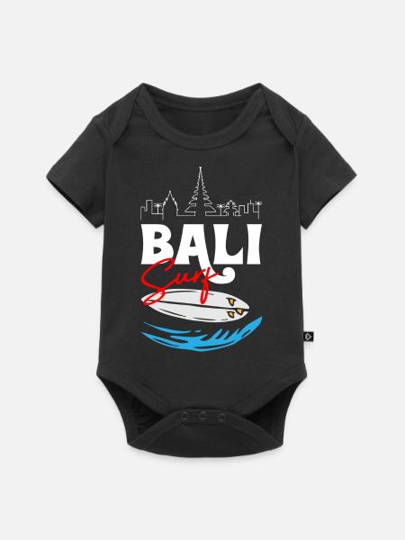 Bali Surfing - Baby Premium Kurzarmbody - Schwarz