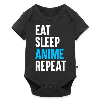 Anime Cosplay Kawaii Japon Anime - Body à manches courtes Premium Bébé - noir - Devant