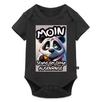 Augenringe am Morgen - Baby Premium Kurzarmbody - Schwarz - Vorne