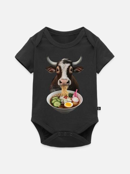 Ochse Ramen - Baby Premium Kurzarmbody - Schwarz