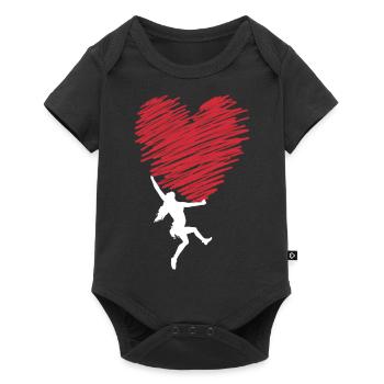 escalade, bloc, escalade, montagne, alpinisme - Body à manches courtes Premium Bébé - noir - Devant