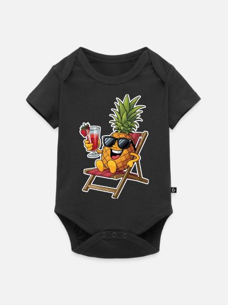 Pineapple - Baby Premium Kurzarmbody - Schwarz