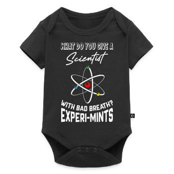 Blagues drôles de papa scientifique - Body à manches courtes Premium Bébé - noir - Devant