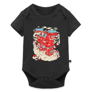 Le quartier Shinto - Body à manches courtes Premium Bébé - noir - Devant
