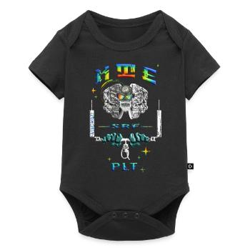 Kitesurfpilot - Baby Premium Kurzarmbody - Schwarz - Vorne