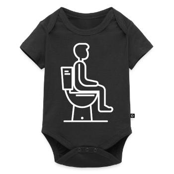 Toilette - Body à manches courtes Premium Bébé - noir - Devant