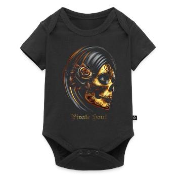 santa muerte - Body à manches courtes Premium Bébé - noir - Devant