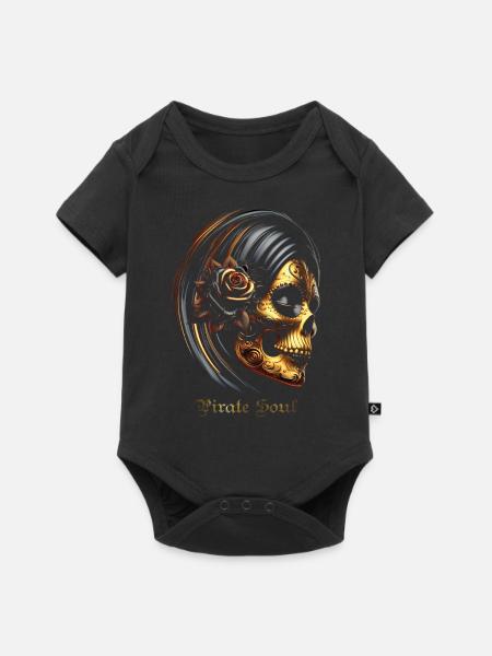 Santa Muerte - Baby Premium short-sleeve bodysuit - black