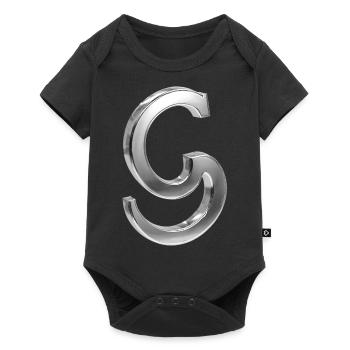 Chrome ,, S " Métallisé - Body à manches courtes Premium Bébé - noir - Devant