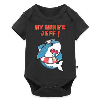 My name's jeff - Baby Premium short-sleeve bodysuit - black - Front