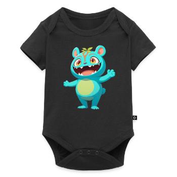 Forest Monster 0790892 - Baby Premium short-sleeve bodysuit - black - Front