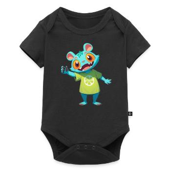 Forest Monster 0790894 - Baby Premium short-sleeve bodysuit - black - Front