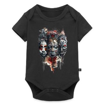 Africa - Baby Premium short-sleeve bodysuit - black - Front