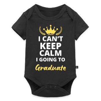 Impossible de rester calme, je vais être diplômé ! - Body à manches courtes Premium Bébé - noir - Devant