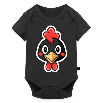 dinde - Body à manches courtes Premium Bébé - noir - Devant