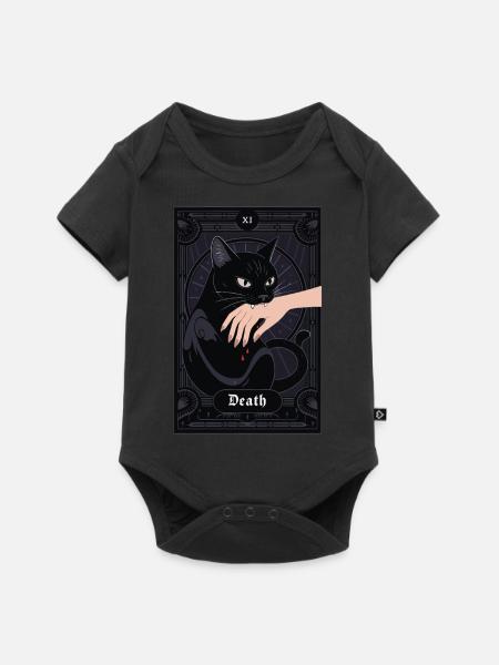 Tarotkarte - Baby Premium Kurzarmbody - Schwarz
