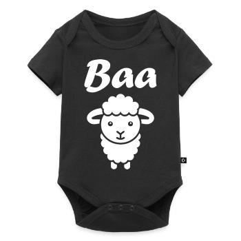 sheep - Baby Premium short-sleeve bodysuit - black - Front