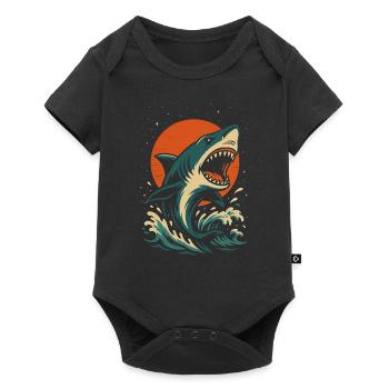 Ocean Apex – Ride the Wave - Baby Premium Kurzarmbody - Schwarz - Vorne