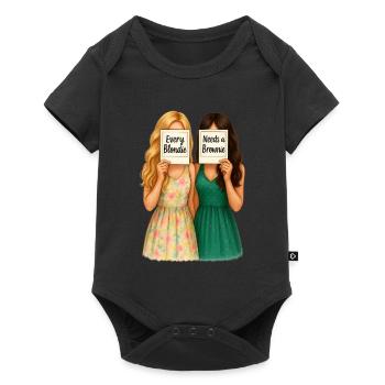 Every Blondie needs a Brownie - Freunde Motiv - Baby Premium short-sleeve bodysuit - black - Front