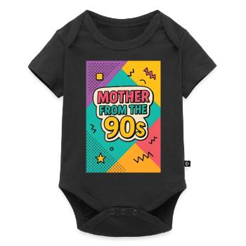 Mother from the 90s - Retro Mother's Day - Baby Premium short-sleeve bodysuit - black - Front