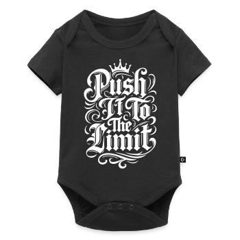 Push it to the limit - Baby Premium short-sleeve bodysuit - black - Front