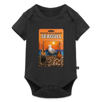 BBB Seagull Action Figure v4 - Baby Premium short-sleeve bodysuit - black - Front