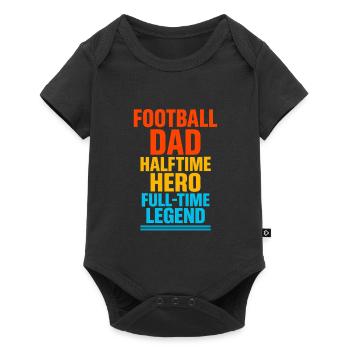 FOOTBALL DAD - Baby Premium short-sleeve bodysuit - black - Front