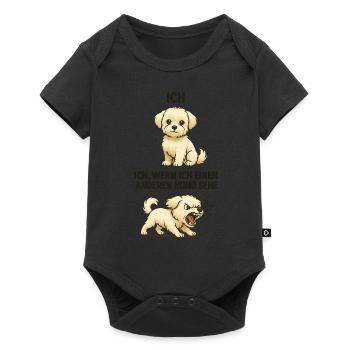 Me vs. Me at Dog Encounter - Baby Premium short-sleeve bodysuit - black - Front