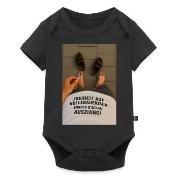 Liberté - Body à manches courtes Premium Bébé - noir - Devant