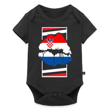 Croatia - Baby Premium short-sleeve bodysuit - black - Front