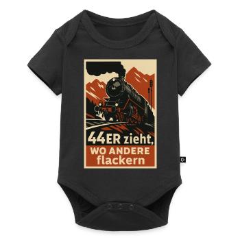 Le chemin de fer 44 s’arrête là où d’autres vacillent : train de marchandises - Body à manches courtes Premium Bébé - noir - Devant