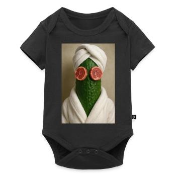 Cucumber Spa Day Gone Wrong - Baby Premium short-sleeve bodysuit - black - Front