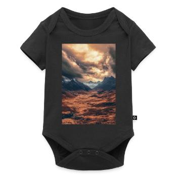 Epic Sunset Over Highland Valley - Baby Premium short-sleeve bodysuit - black - Front