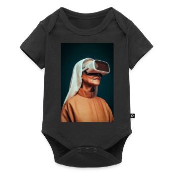 Future Faith in Virtual Reality - Baby Premium short-sleeve bodysuit - black - Front