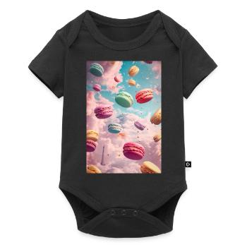 Parisian Macaron Dreamscape - Baby Premium short-sleeve bodysuit - black - Front
