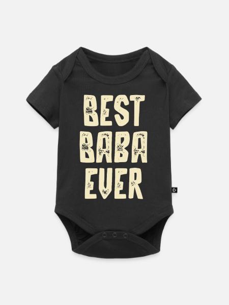 Best Baba Ever - Baby Premium Kurzarmbody - Schwarz