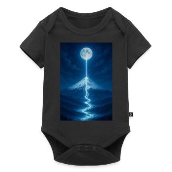 Fleuve lunaire qui coule - Body à manches courtes Premium Bébé - noir - Devant
