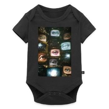 Eyes on Vintage TVs - Baby Premium short-sleeve bodysuit - black - Front