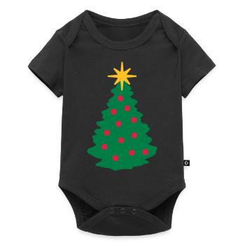 Arbre de Noël - Body à manches courtes Premium Bébé - noir - Devant